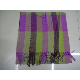 Wholesale Fashionable Plaid knitted scarves shawls multiple colors women's apparel accessories