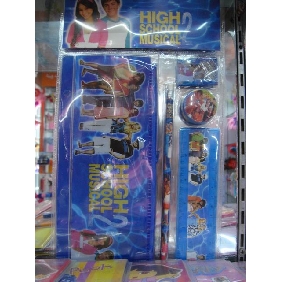 Wholesale High School Musical 5pcs Kids School Supplies Stationery Promotion Gift Set