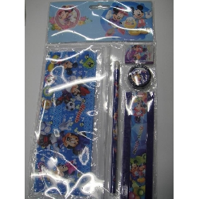 Wholesale 2009 Hot Seller 5PCS Children School Stationery Promotion Items Pencil Gift Set