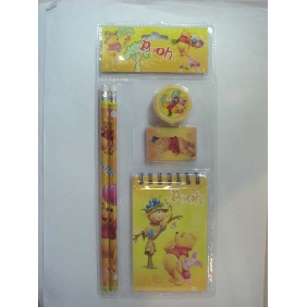 Wholesale Hot Seller 5PCS Value Pack Children School Supplies Stationery Promotion Gift Suit