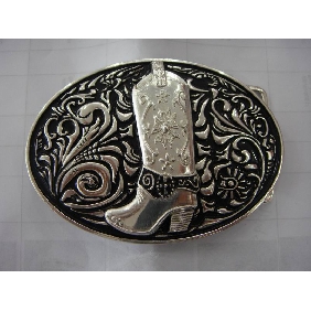 Wholesale Black plated Fashion boots design Men's belt buckles 9ajn17