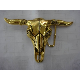 Wholesale Gold plated Fashion bull design Men's belt buckle 9ajn19