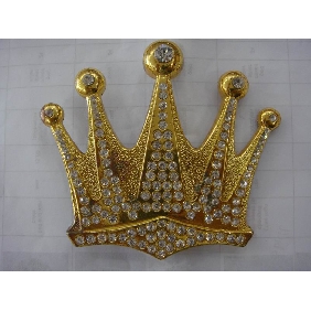 Wholesale Crown design gold plated stylish metal buckle Diamond Sticking for men 9ajn26