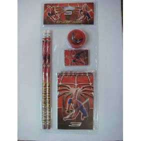 Wholesale Spiderman 5PCS Value Pack Children School Supplies Stationery Promotion Gift Suit