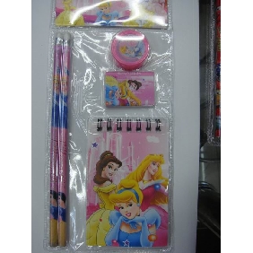 Wholesale 2009 New Design 5PCS Value Pack Children School Supplies Stationery Promotion Gift Suit