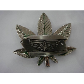 Wholesale Maple Leaf design silver plated fashionable men's metal buckle 9ajn33