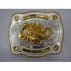 Wholesale Fashion scorption design gold sliver plated Men's metal buckles 9ajn39