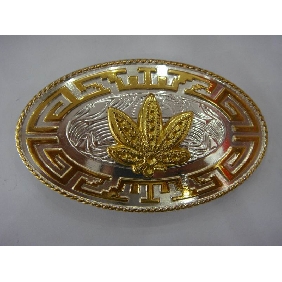 Wholesale Maple leaf design gold sliver plated fashion buckles for men 9ajn43