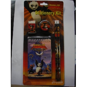 Wholesale Kung Fu Panda 5PCS Value Pack Kids School Supplies Stationery Promotion Gift Suit