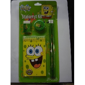 Wholesale Spongebob 5PCS Value Pack Kids School Supplies Stationery Promotion Gift Suit