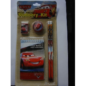 Wholesale Cars 5PCS Kids School Supplies Stationery Promotion Gift Suit