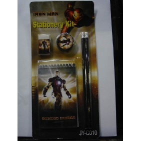 Wholesale Iron Man 5PCS Kids School Supplies Stationery Promotion Gift Suit