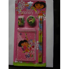 Wholesale 2009 New Dora 5PCS Kids School Supplies Stationery Promotion Gift Suit