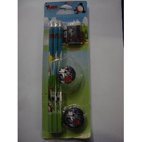 Wholesale Pucca 8PCS Value Pack High School Stationery Gift Items Pencil Set