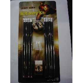Wholesale Iron Man 12PCS Value Pack High School Stationery Gift Items Pencil Set