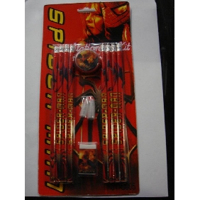 Wholesale Spiderman 12PCS Value Pack High School Stationery Gift Items Pencil Set