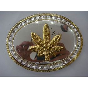 Wholesale Maple leaf design gold sliver plated Men's fashion metal buckle 9ajn53