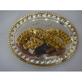 Wholesale Gun design gold sliver plated Men's fashion metal buckle 9ajn52