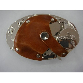 Wholesale Multi function fashion design sliver plated Men's aluminium alloy buckle 9ajn57