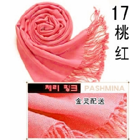Wholesale 100% pashmina Peach red color women's fashion stoles wraps 9atn14