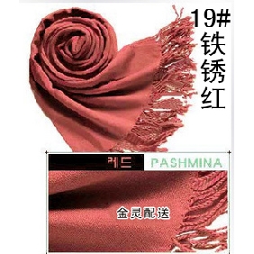 Wholesale Rust red 100% pashmina scarves shawls stylish apparel accessories for ladies 9atn35