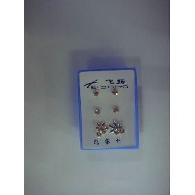Fine 2009 Earring Design Silver Color Set 99jl24