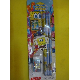 Wholesale Party Favor High School Stationery Gift Items 8PCS Spongebob Pencil Set