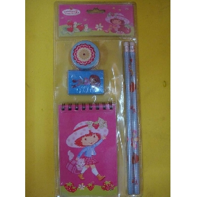 Party Favor High School Stationery Gift Items 5PCS Straw Pencil Set