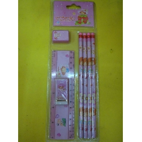 Wholesale Party Favor High School Stationery Gift Items 7PCS Strawberry Pencil Set
