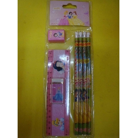 Wholesale Party Favor High School Stationery Gift Items 7PCS Princess Pencil Set