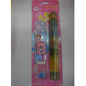 Wholesale Party Favor High School Stationery Gift Items 9PCS Princess Pencil Set