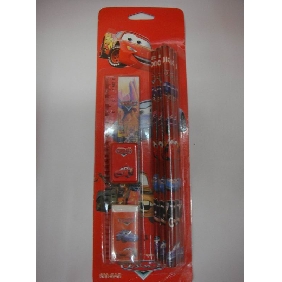 Wholesale Party Favor High School Stationery Gift Items 9PCS Cars Pencil Set