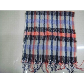 Wholesale Fashionable Plaid knitted scarves shawls multiple colors women's apparel accessories