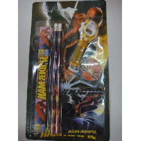 Wholesale Party Favor High School Stationery Gift Items 6PCS Spiderman Pencil Set