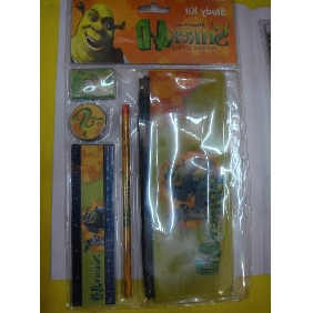 Wholesale Party Favor High School Stationery Gift Items 5PCS Shrek Pencil Set