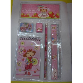 Wholesale Party Favor High School Stationery Gift Items 5PCS Strawberry Pencil Set