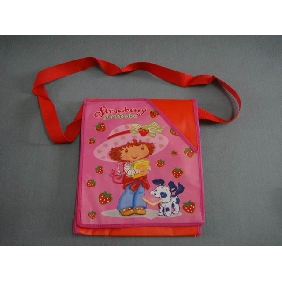 Wholesale Fashion school bags strawberry designed nonwoven fabrics promotion gift