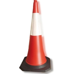 49cm*49cm Rubber bottom PVC up overstock road street warning signs