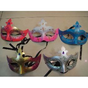 Wholesale Elaborate Princess Half Face Venetian Mask For Mardi Gras Or Masquerade Style Event