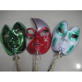 Wholesale Elaborate Venetian Mask With Stick For Mardi Gras Or Masquerade Style Event