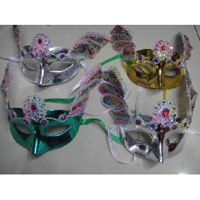 Wholesale Elaborate Venetian Mask With Embroidery For Mardi Gras Or Masquerade Style Event