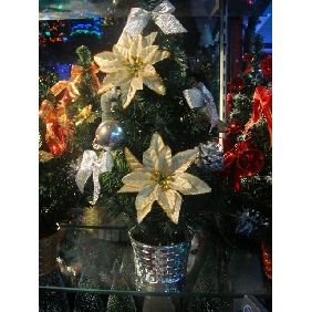 Wholesale 40cm height christmas decoration tree with bell and flowers 9bnn25
