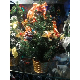 Wholesale Potted christmas tree with pinecone holiday decorations 9bnn26