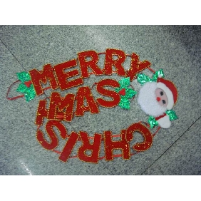 Wholesale MERRY CHRISTMAS window decoration red color 9bnn32