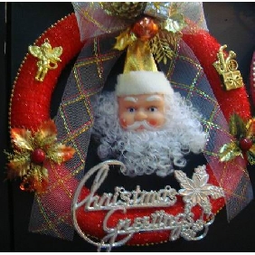 Wholesale Santa Claus Floral Garlands christmas indoor decoration products 9bnn38