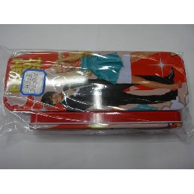 Wholesale Kids school supplies stationery gift products high school musical pencil case with small one