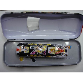 Wholesale Kids school supplies stationery gift products miceky car pencil case with small one