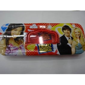 Wholesale Kids school supplies stationery gift products Portable High school musical 2 layers pencil case
