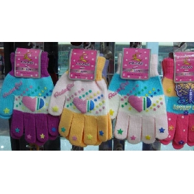 Wholesale Acrylic Gloves Assorted Pattern Design 98ll16