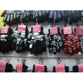 Wholesale Skull Knitted Gloves 2009 Fashion Top Sale 98ll24